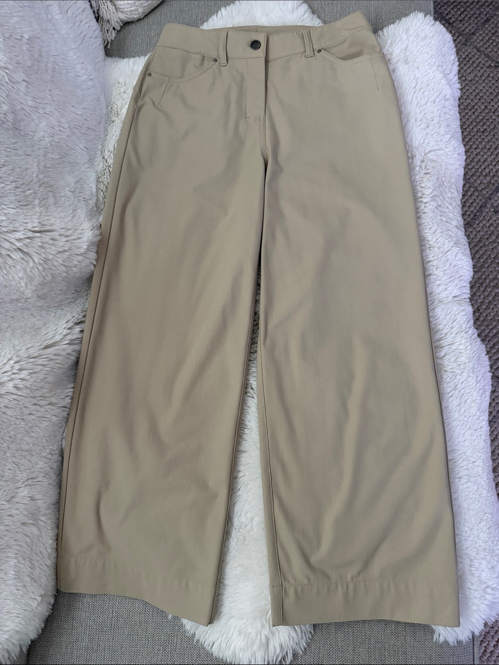 Lululemon City Sleek 5-Pocket Wide-Leg Pants in Trench (Size 26, 25” Inseam